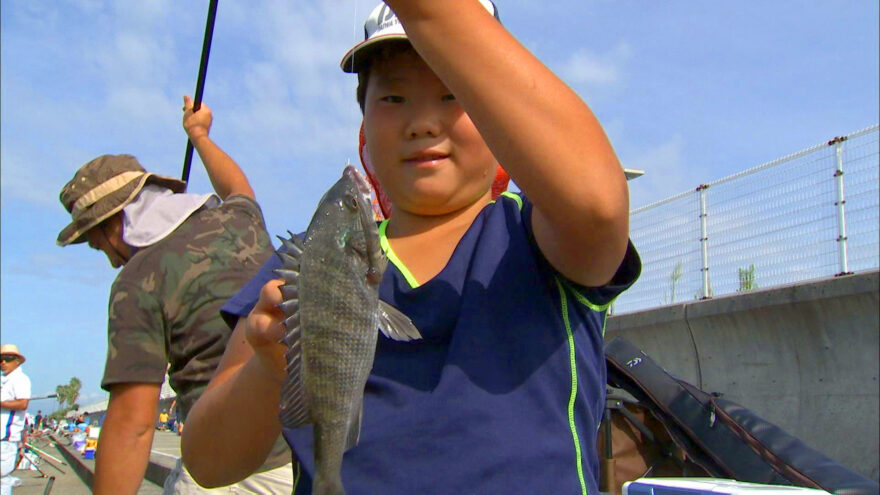 親子で参加の釣り大会