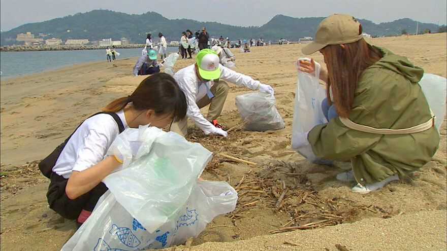 海洋ごみ削減目指し 清掃活動