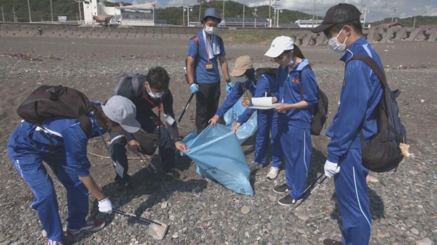 中高生が海洋ごみ調査