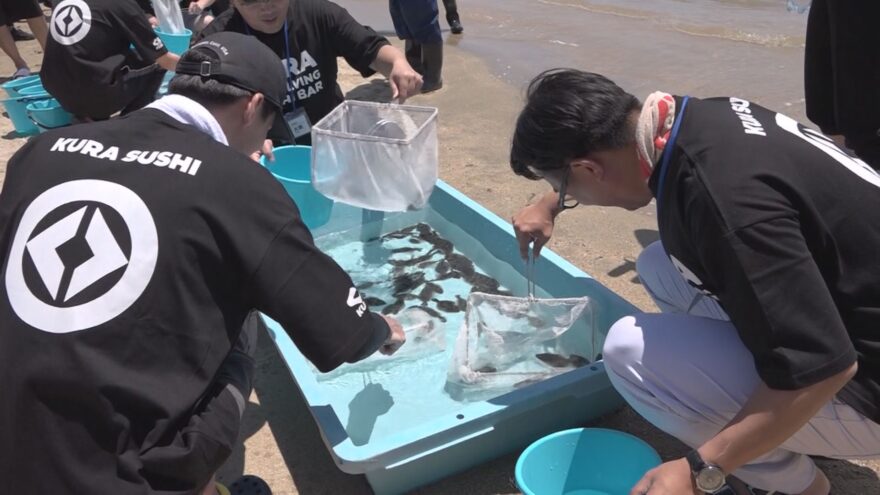 くら寿司（株）が和歌山市で漁業研修